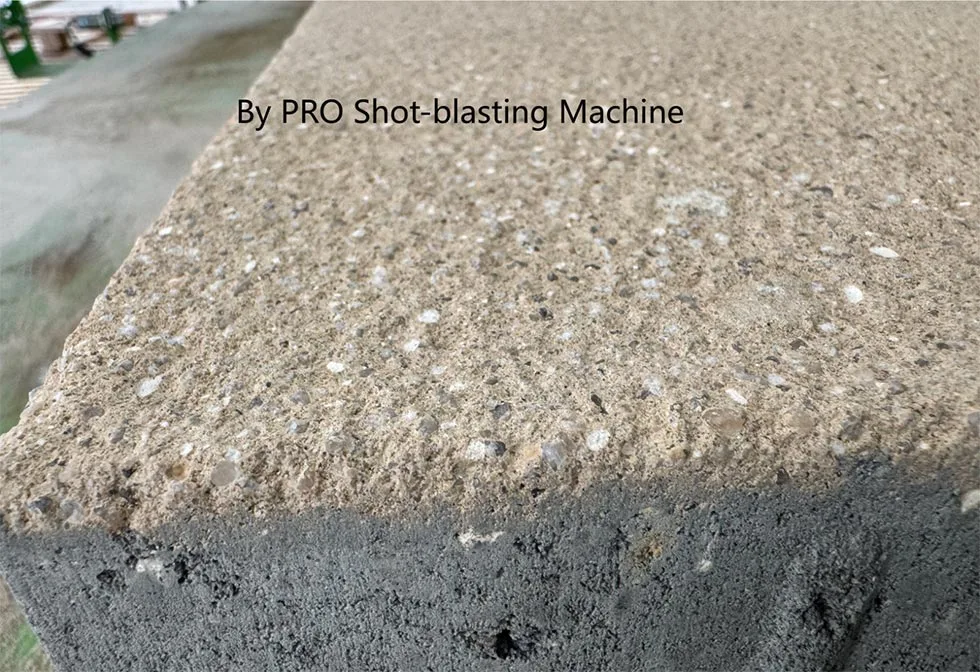Cement Concrete Paver Block Shot Blasting Surface Treatment Machine