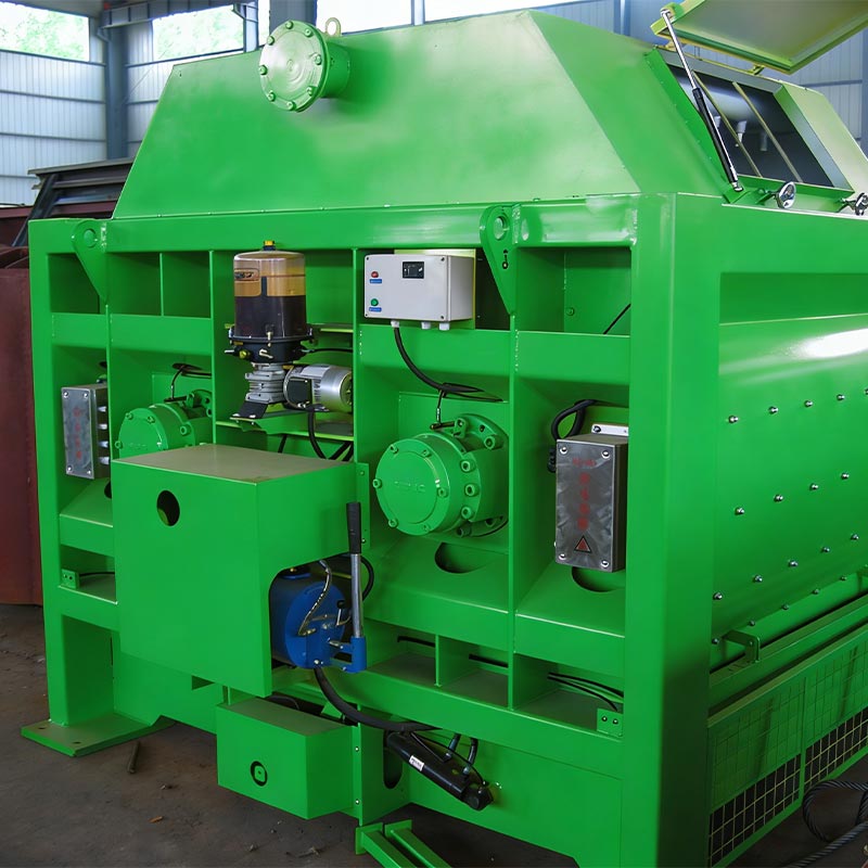 Двохвальний цементно-бетонний змішувач